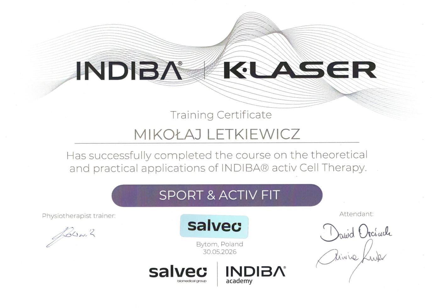 INDIBA activ Cell Therapy, Sport & Activ Fit